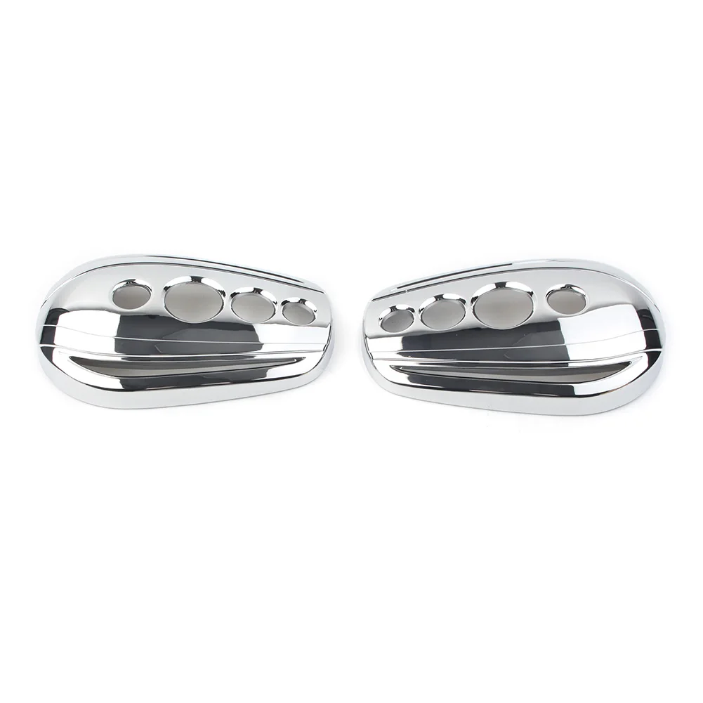 2pcs Chrome Oval Motorbike Rear View Mirrors Cover Cap for Harley Touring  Dyna Softail Sportster Choppers Crusiers