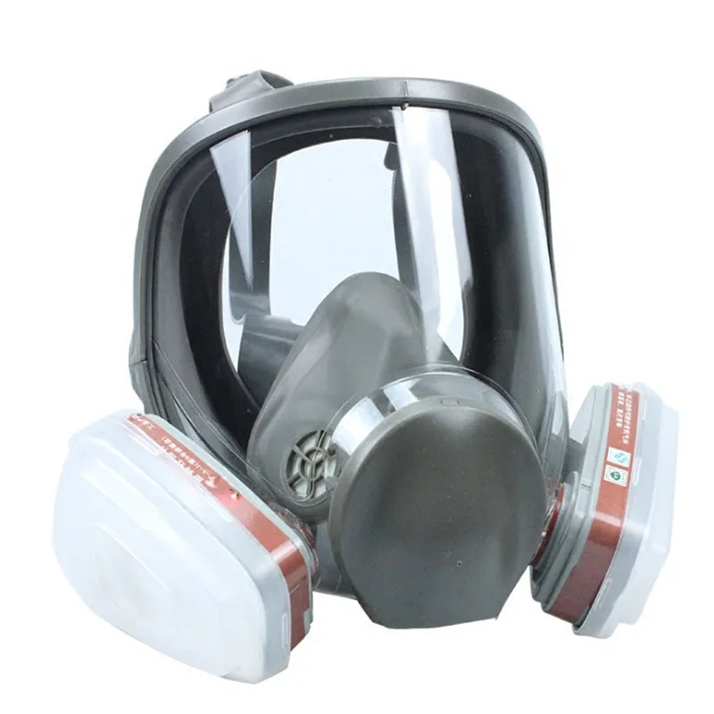 7 w 1 6800 farba maska gazowa maska gazowa szerokie pole czapka kominiarka respirator farba w sprayu maska silikonowa 6800