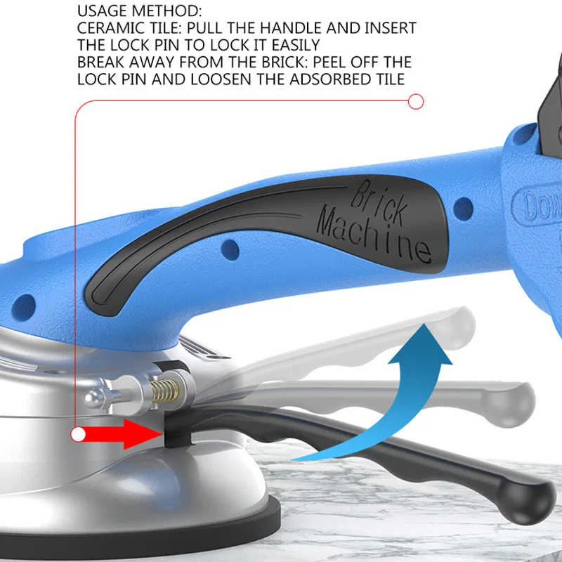 Tiling Tiles Machine 120*120cm Tiles Vibrator Suction Cup Adjustable Protable Automatic Floor Vibrator Leveling Tool