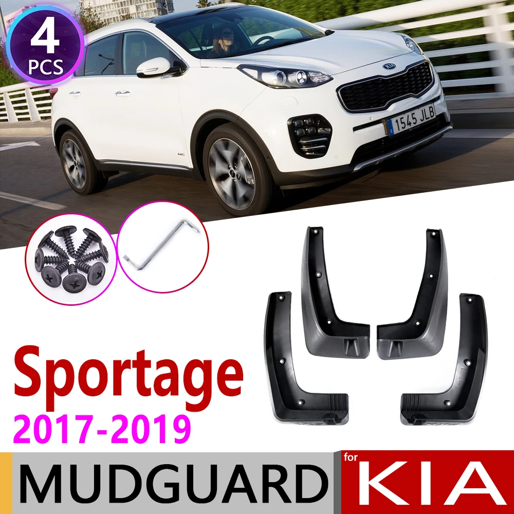 4 PCS Front Rear for KIA Sportage QL 2017 2018 2019 Car Mudflaps Fender Mud Guard Splash Flap Mudguards Accessories 4th 4 Gen