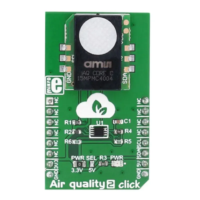 1 pcs x MIKROE-2529 Air Quality 2 click iAQ-Core sensor Development Board