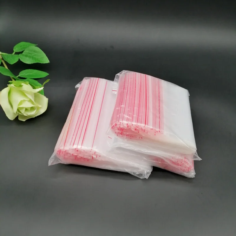 100pcs Plastic Ziplock Bags Gift Bag for Christmas Birthday Party Wedding Gift Packaging Bag Plastic Storage Bag Plastic Zip Bag