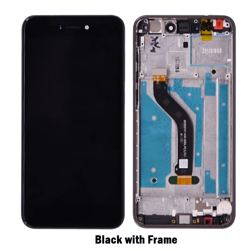 Original For Huawei P8 Lite 2017 LCD Display Screen Touch Digitizer Assembly For Huawei P9 Lite 2017/Honor 8 Lite With Frame