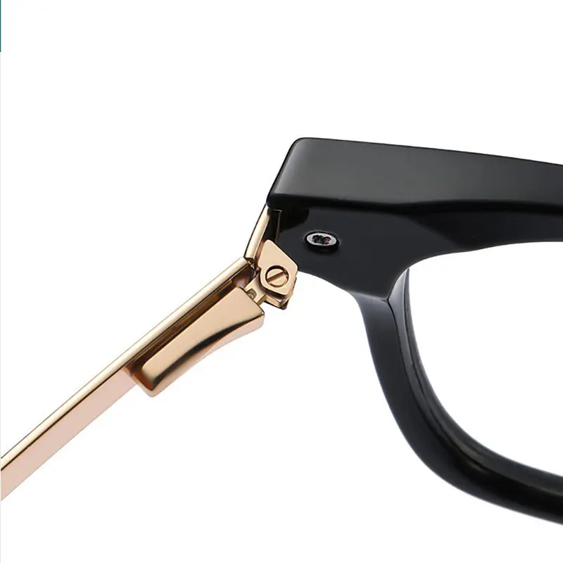 Optical Glasses Frame for Men and Women Prescription Eyewear Full Rim Plastic Square Eyeglasses Spring HInge Anti Scratch