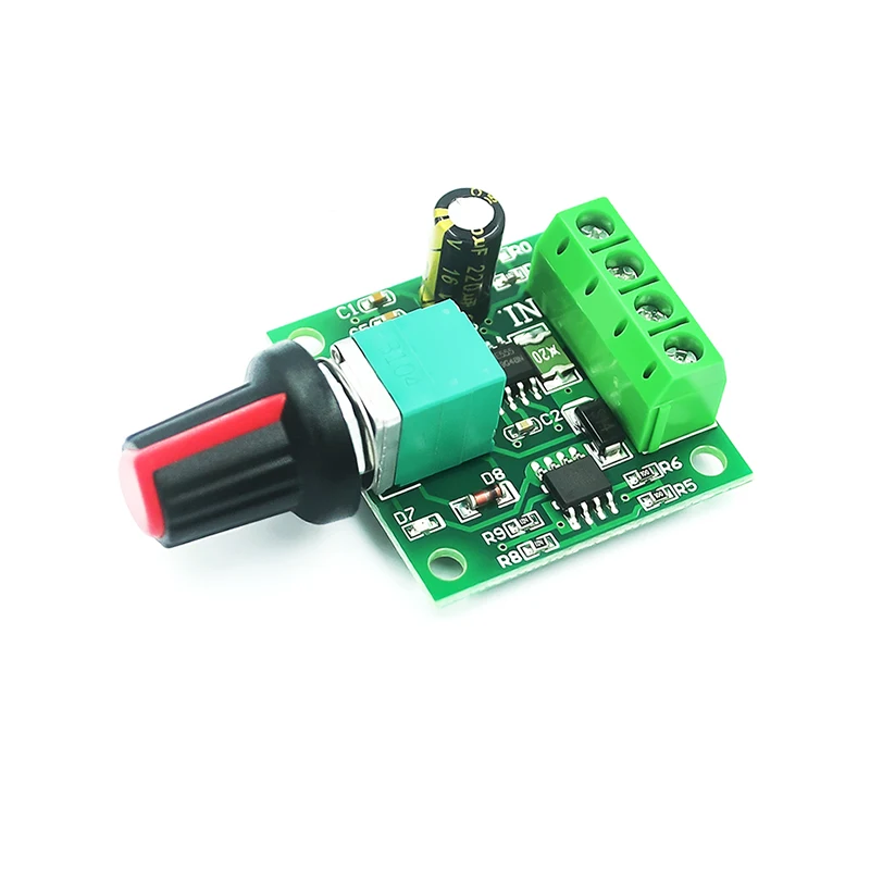 1Pcs DC 1.8V 3V 5V 6V 12V 2A PWM Motor Speed Controller Low Voltage Motor Speed Controller PWM 0~100% Adjustable Drive Module