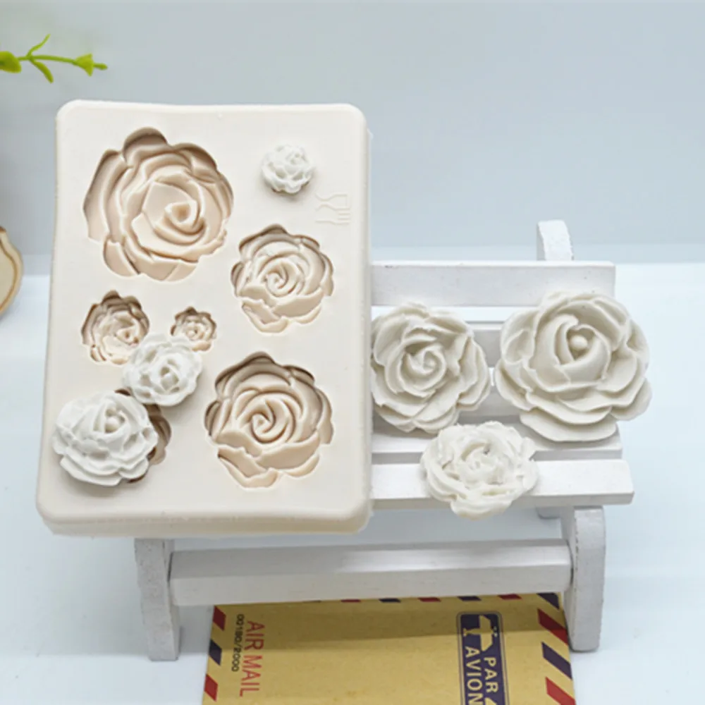 Luyou DIY 1pc Flowers cake tools silicone molds fondant mold cake decorating tools resin mold baking accessories