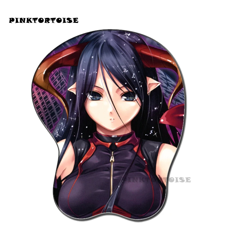 

PINKTORTOISE Anime Kantai Collection Kirishi Silicon 3D chest Mouse Pad Ergonomic Mouse Pad Gaming MousePad playmat