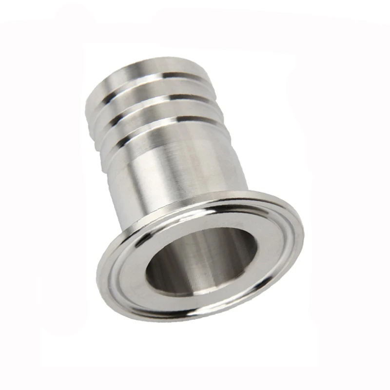 304 Stainless steel camlock Pipe Fitting  hose connector Ferrules  Tri Clamp Plumbing Pipes Barb 1.5\