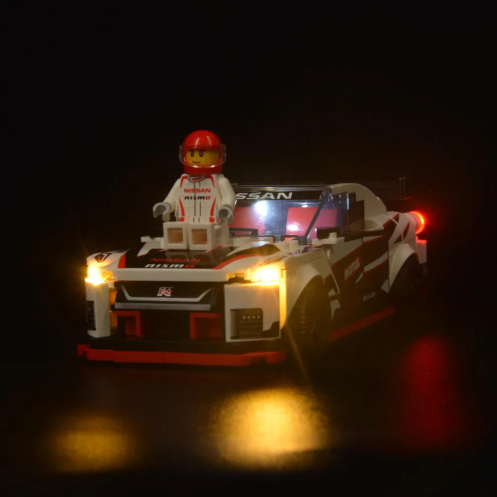 EASYLITE LED Light Set For Speed Champions 76896 GT-R NISMO DIY Toys Blocks Bricks Only Lighting Kit Not Include Model