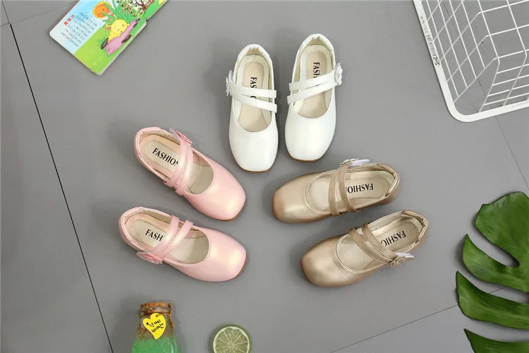 Mädchen Casual Wohnungen Mode Prinzessin Blume Mädchen Mary Janes Flache Weiche Mit Blumen Kinder Schuhe Für Hochzeit Party Geburtstag Süße – Detail 15