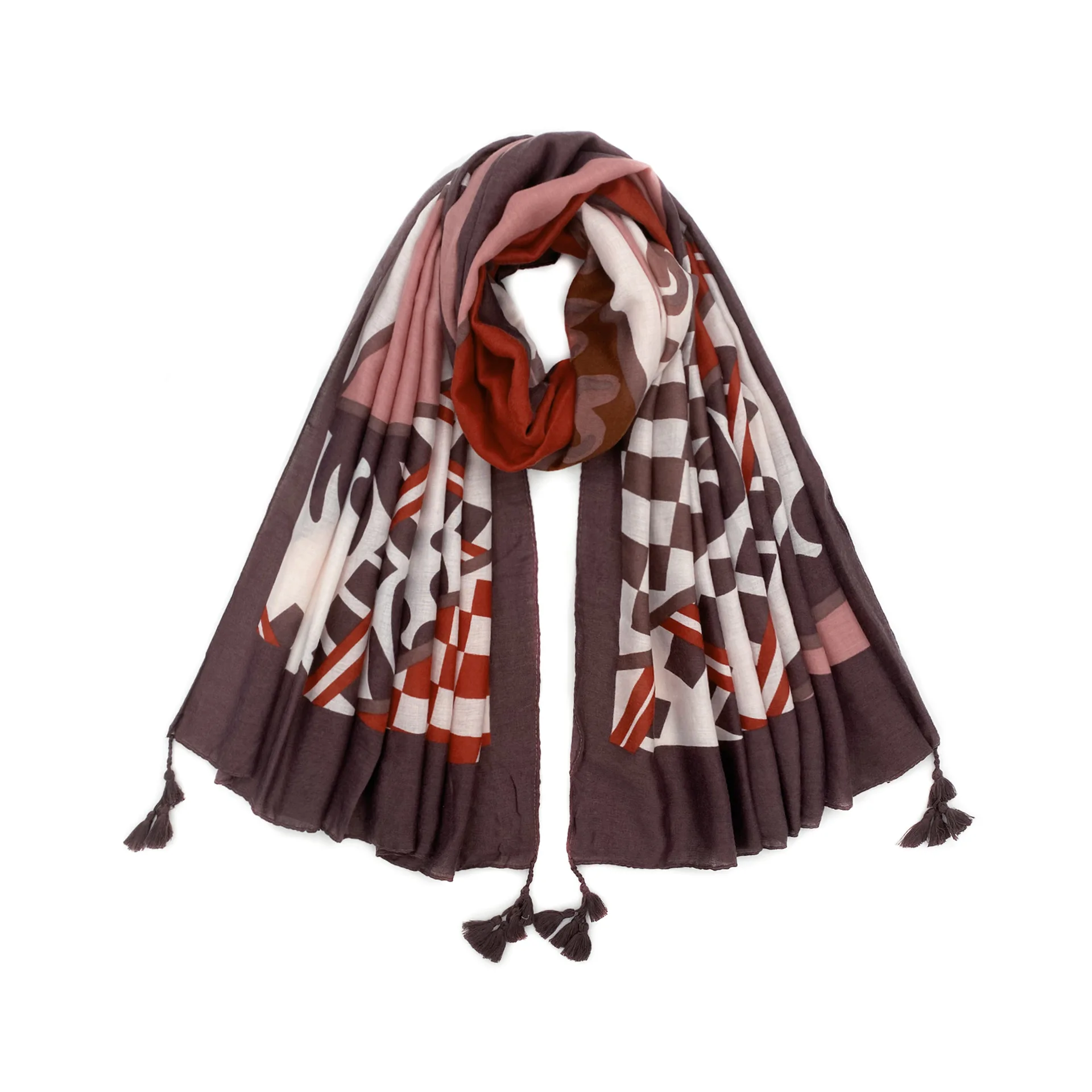 

Autumn Winter Viscose Cotton Printed Long scarf Women Large Silk Scarf Warm Sunscreen Shawl