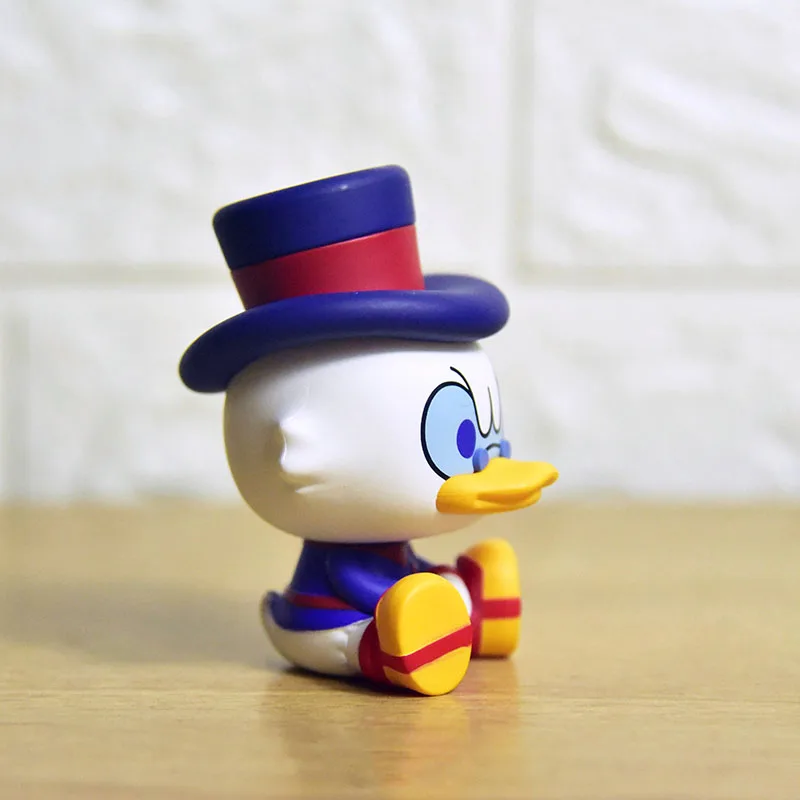 Disney Lovely Scrooge McDuck Action Figure Toys Funny Sitting Position Scrooge Doll Toys  Kawaii Mickey Family Gifts for Kids