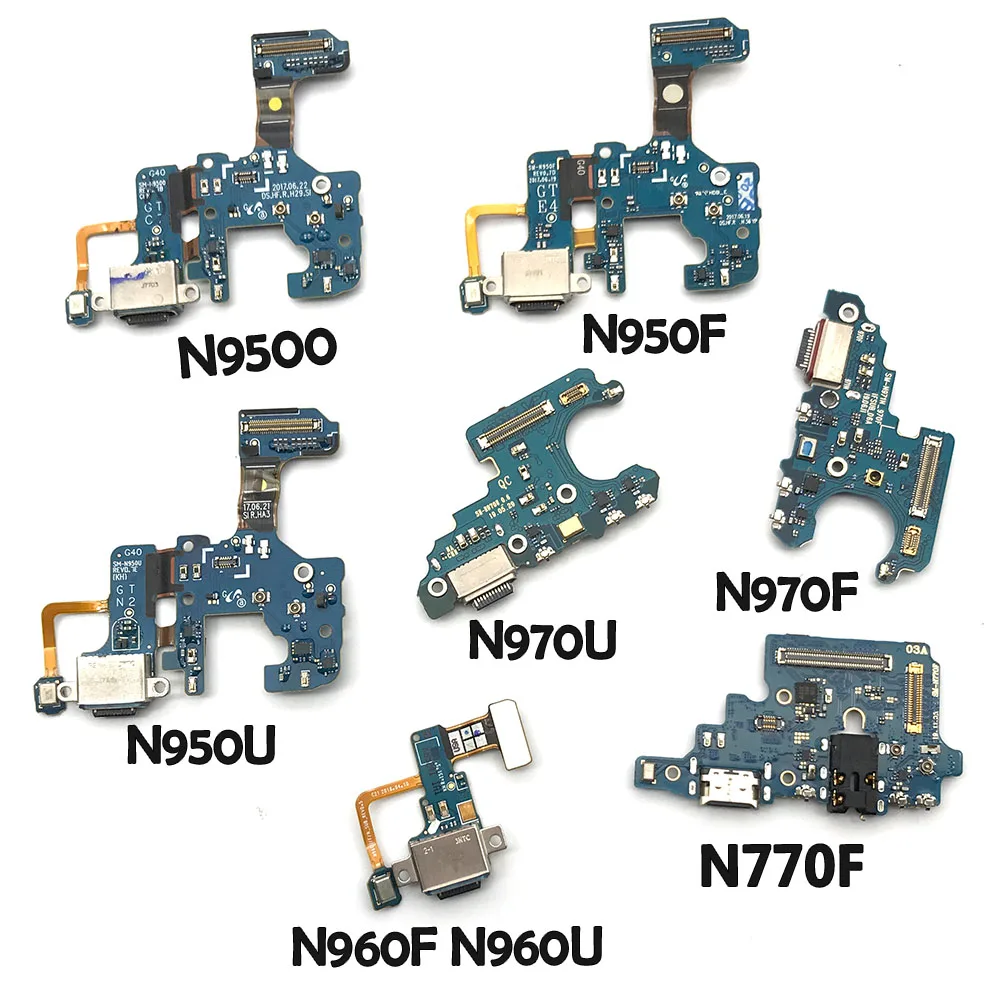 USB Charging Port Dock Connector Charge Board Flex Cable For Samsung Note 8 9 10 Lite Plus 20 Ultra N950F N970F N770F