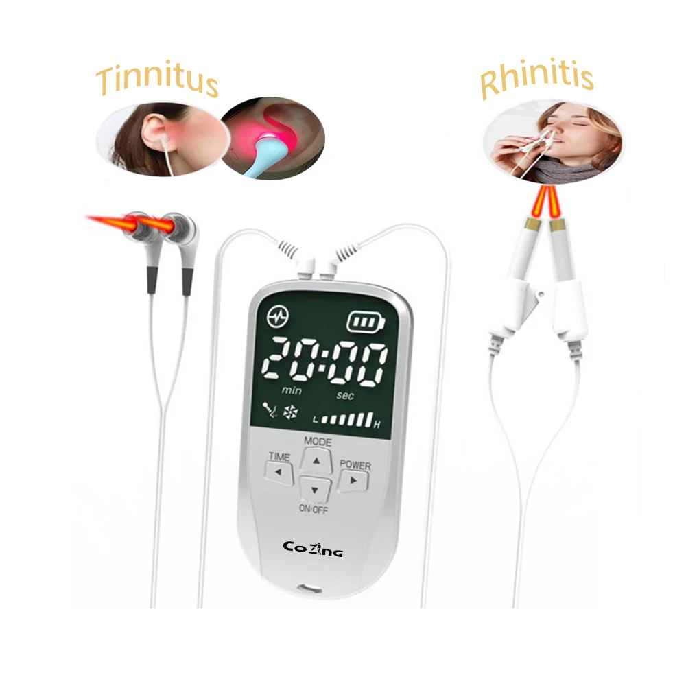 Nose Rhinitis Sinusitis Cure Infrared Therapy Laser Nose Massager Pulse Laser Breath Aid Health Machine COZING-BQ05