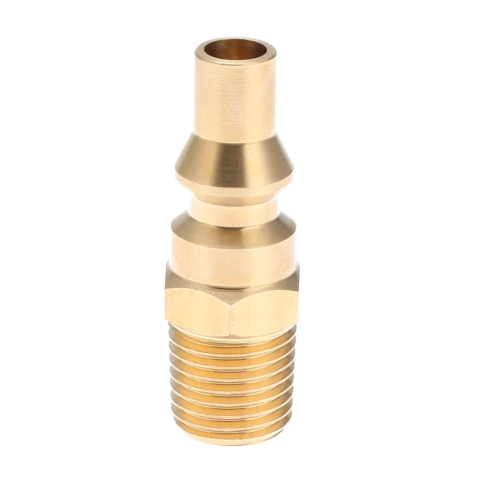 

1Pc Propane Brass Full Flow Quick Connect Fitting Adapter Male Plug 1/4 Inch NPT for Low Pressure Propane Gas Systems RV BBQ