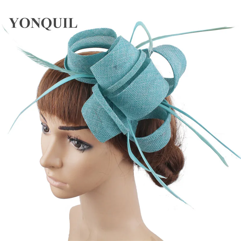 Elegante Dames Trouwfeest Hoofddeksels Vrouwen Bruid Mariage Fascinator Haaraccessoires Mode Hoofddeksels Haarclip Fancy Veer