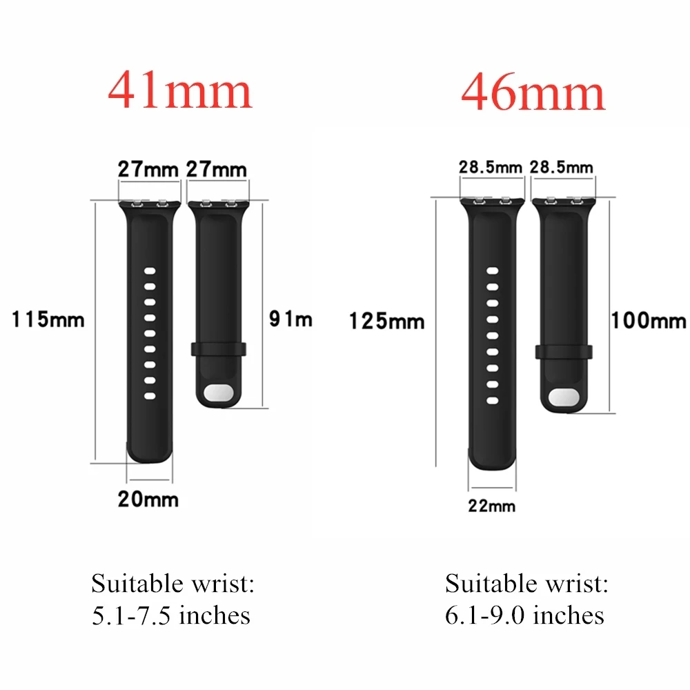 Tali jam silikon lembut untuk jam Oppo, 41mm 46mm gelang jam warna-warni gelang olahraga untuk jam Oppo 46mm 41mm