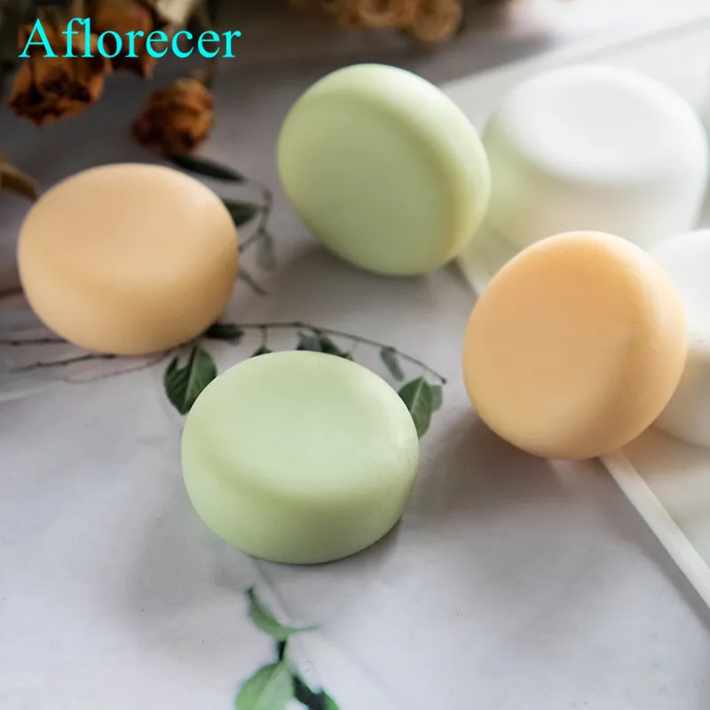 Round Food Grade Silicone Mold Hand-made Soap Silicone Mold High Temperature Resistant Easy Release soap Making Supplies