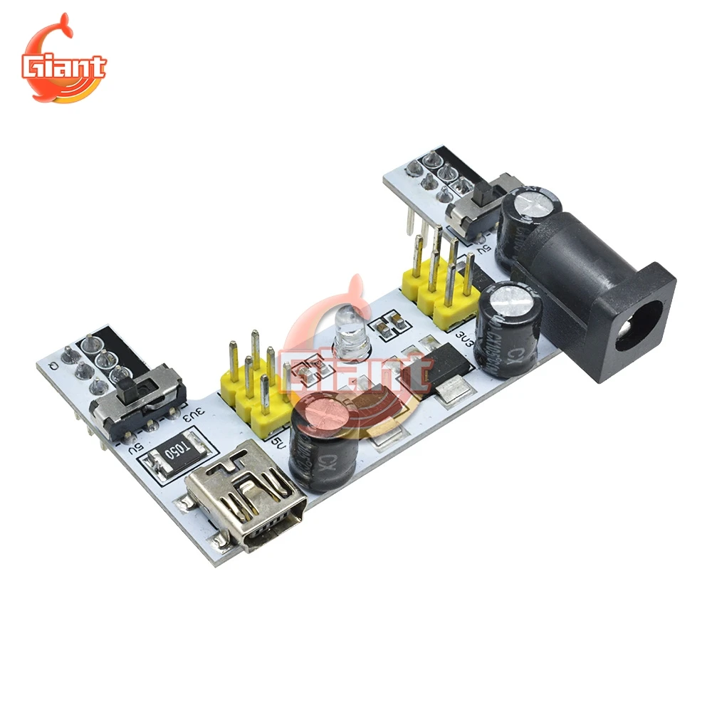 Modul Suplai Daya Papan Sirkuit 3.3V 5V MB102 + MB-102 830 Poin Papan Roti Prototipe untuk Kit Arduino + 65 Kabel Jumper Grosir