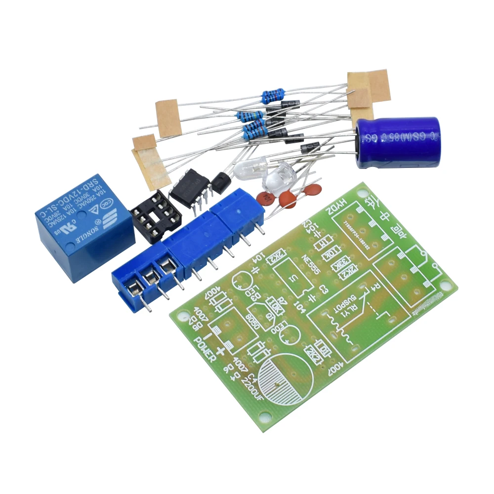 NE555 Water Level Switch Controller Kit Water Level Sensor Automatic Pumping Module DIY Student Electronic Principles Training