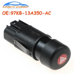 Car 97KB-13A350-AC 97KB13A350AC For Ford Transit Ka Hazard Emergency Flasher Warning Light Switch Dash Button Turn Signal Relay