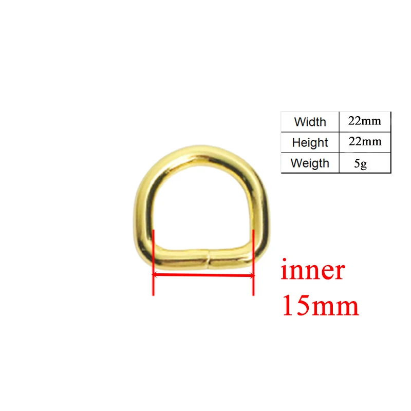 1pc Non-welded nickel plated hardware D ring for garment luggage backpack cat dog collar DIY accessory 8 Colours 30mm 5 sizes