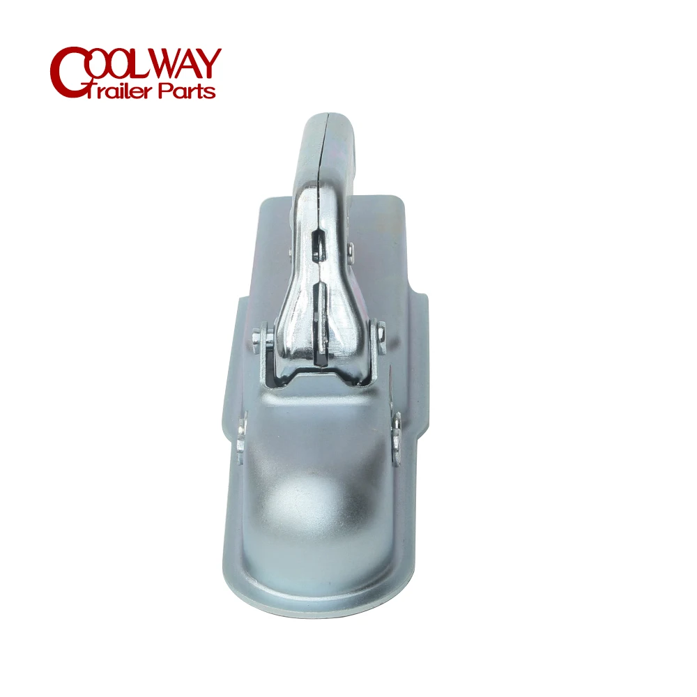 Emark Approval EU Style Trailer Coupler For 50mm Hitch Ball Square 60mm Channel RV Parts Camper Accessories Caravan Components