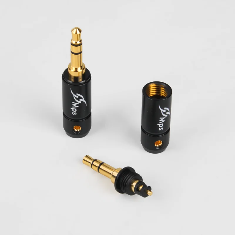 1pcs Taiwan MPS Eagle-4G/4S/6C Falcon 2.55mm/3.55mm Stegodon gold-plated 3.5mm headphone plug hifi audio recording plug