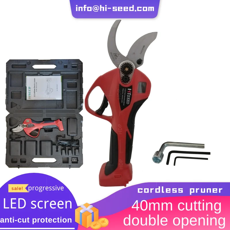 

40mm opening size 3 battery kit Electric Shears Fruit Trees Cordless Lithium Electric Shears