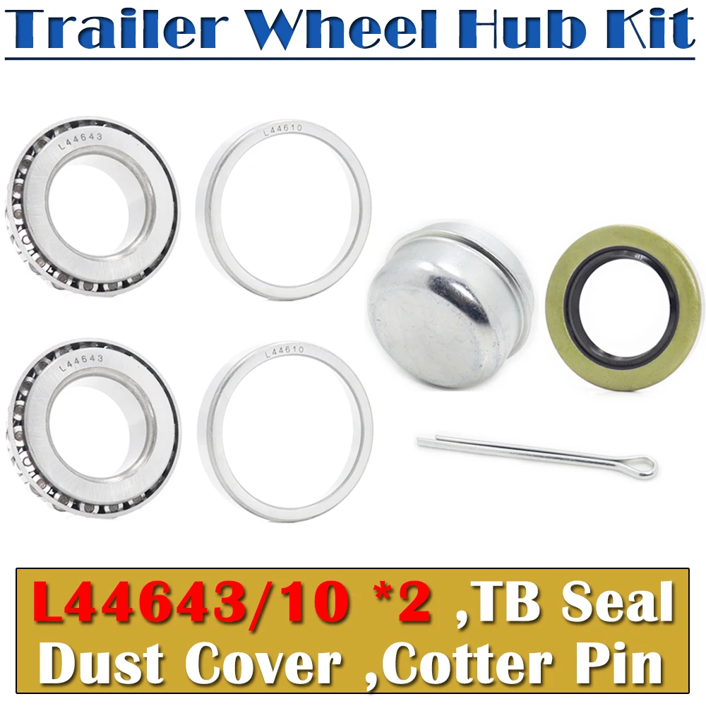 1Set 1'' Axles Trailer Wheel Hub Bearings Kit L44643/L44610 1.000