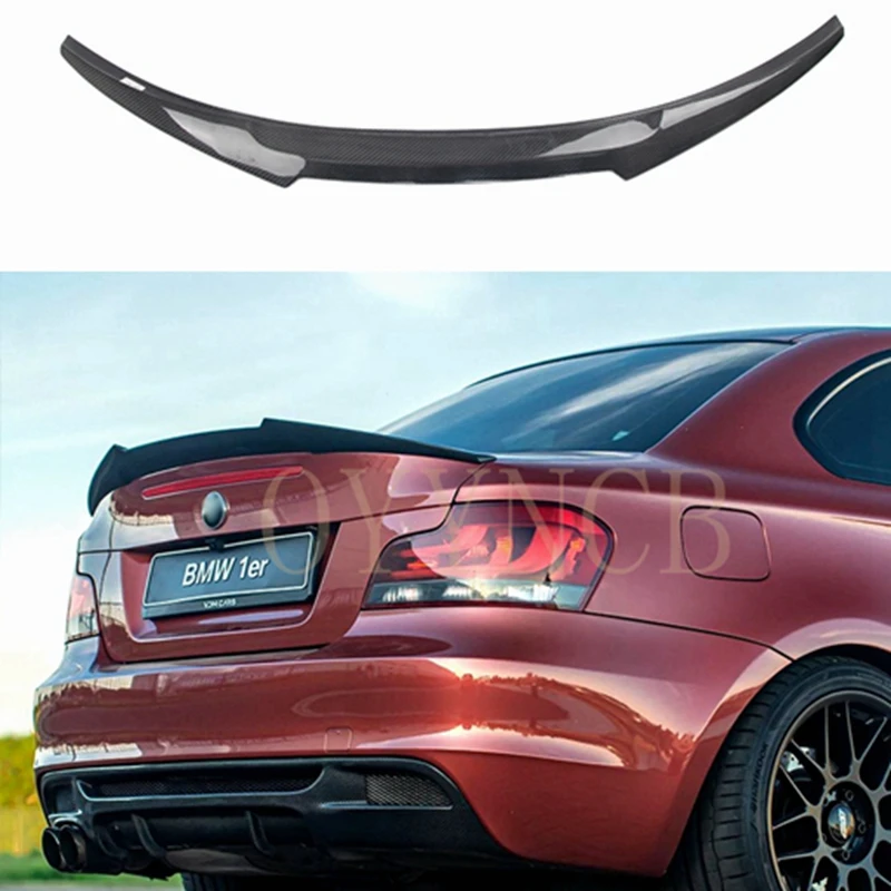 

E82 E88 Carbon CF Задняя Крышка багажника спойлер крыло для BMW 1 серии Купе 2006 - 2012 1 м