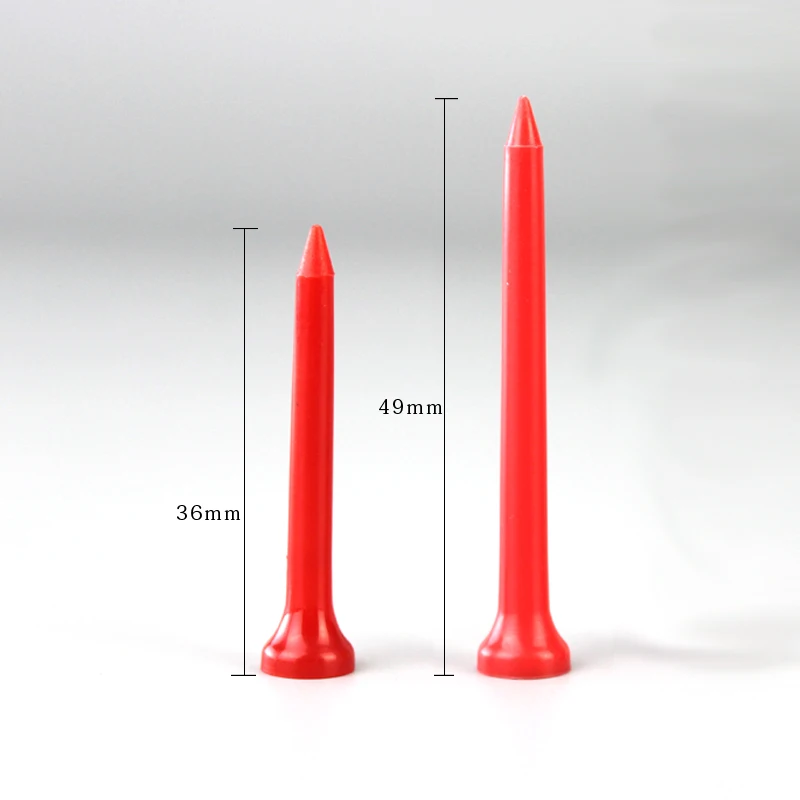 50Pcs/Set PE Plastic Golf Tee Tees Replacement Driving Range Hitting Trainer Club Accessories Multicolor Golf Holder