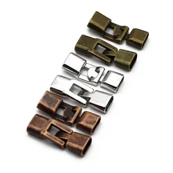 Mibrow 5PCS/lot Bracelet End Clasp Hooks Fit 3.5*1.2cm Flat Leather Bracelet Clasps Connectors Jewelry Making Findings