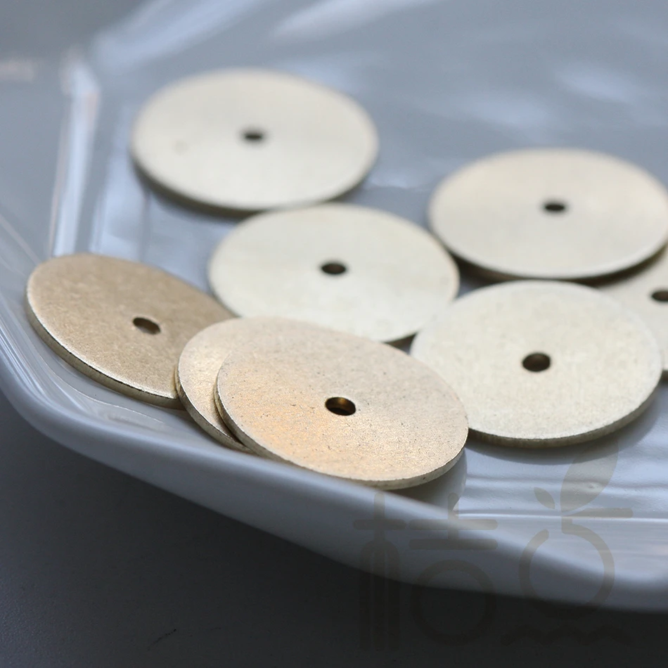 20 Pieces Raw Brass Center Hole Round Disc - Disk - 15mm (4145C-F-304)