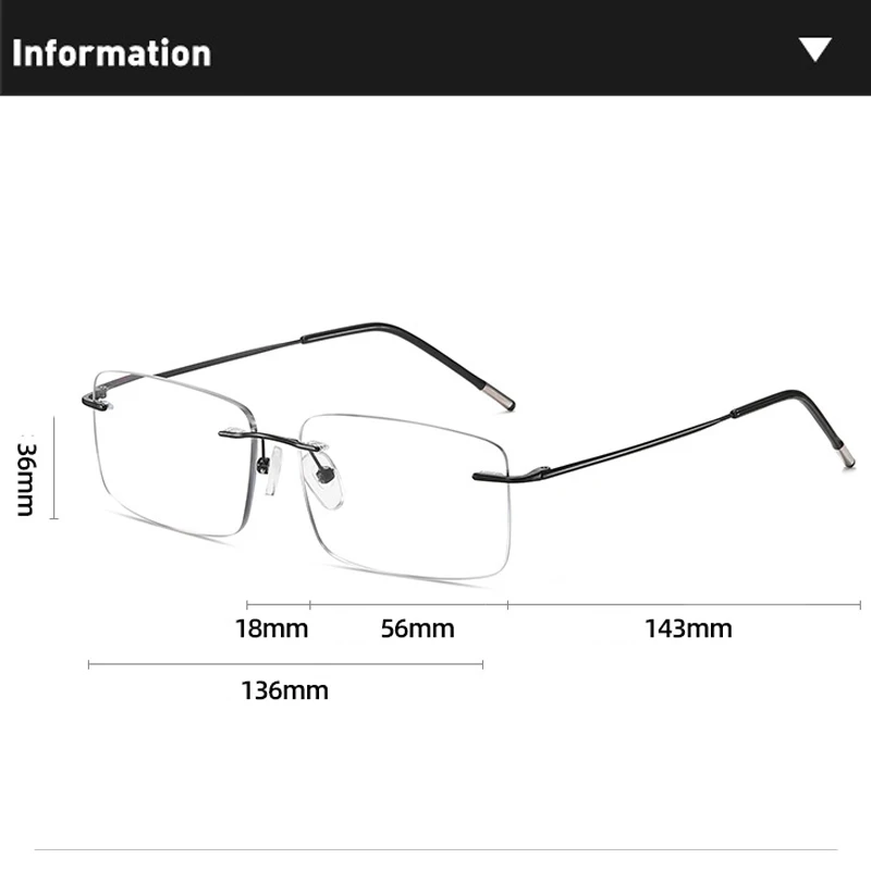 2025 Progressive multifokale Memory-Titan-Randlose Lesebrille für Herren, intelligenter Zoom, Damen, ultraleichte Anti-Blaulicht-Brille – Detail 8