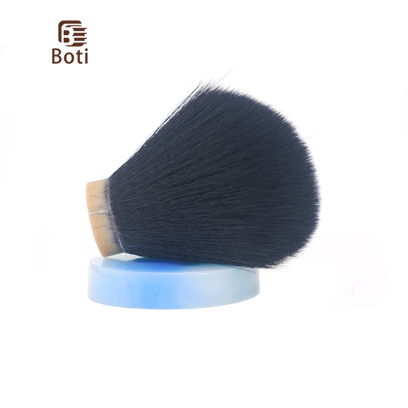 Boti Brush-Black Synthetic Hair Knots Bulb Type Daily Exclusive Beard Care Tool Handmade Beard Shaping Kit