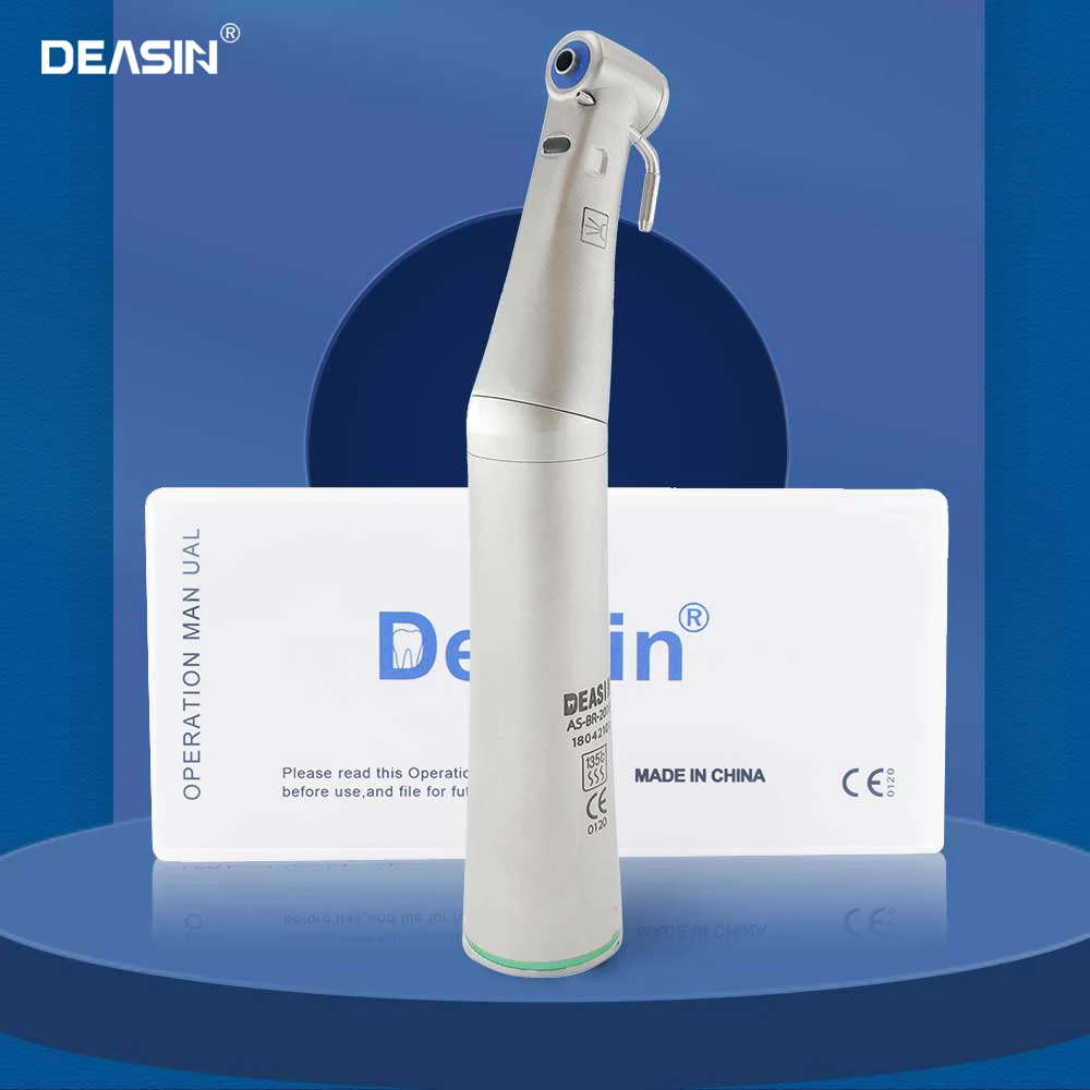 NSK Style 20：1Dental Contra Angle Low Speed Handpiece With Fiber Optic LED GreenRing