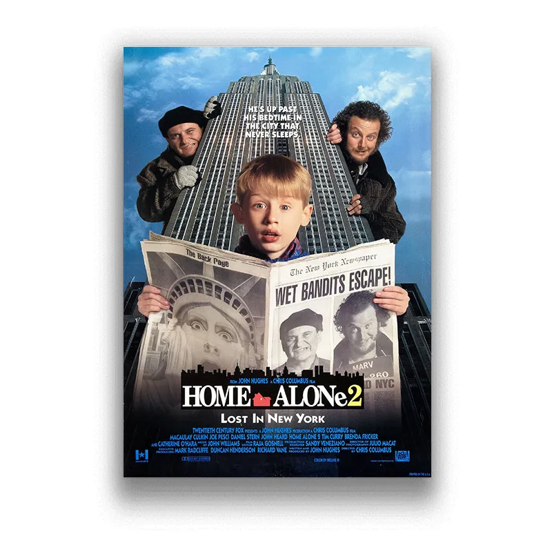 Home alone Movie Poster creative personality Modern fashion decoration painting art White Coated Paper poster