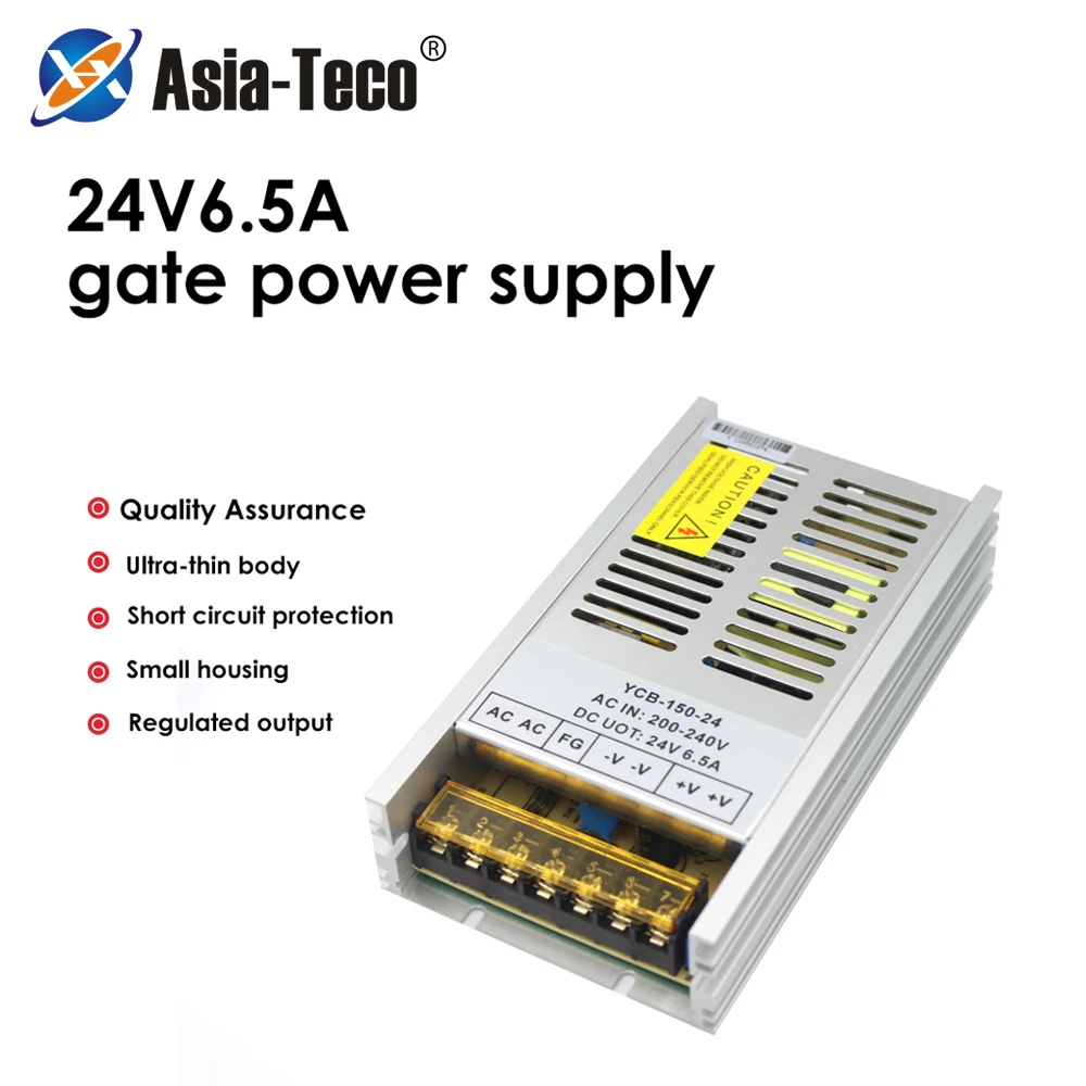 

AC IN200-240V DC OUT24V 6.5A Gate Power Supply CCTV / LED Strip Power Supply Adapter