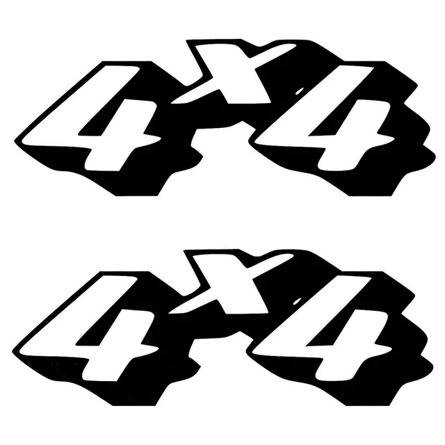 

16.4cm*6.1cm *2 Fashion 4*4 Stickers Decals Car-Styling Decor