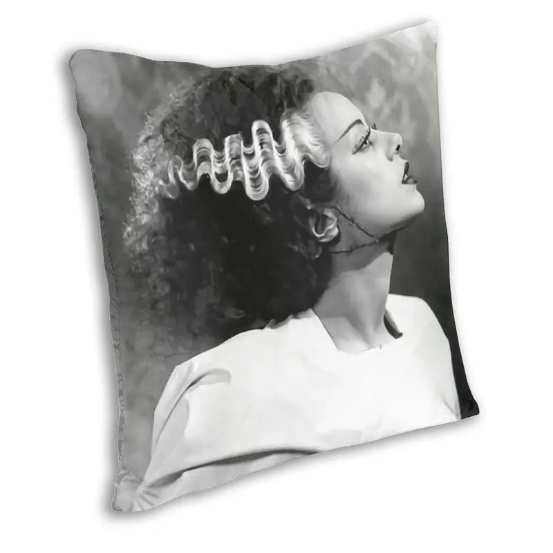 Bride Of Frankenstein Nordic Throw Pillow Covers Home Decor Science Fiction Horror Film Cushion