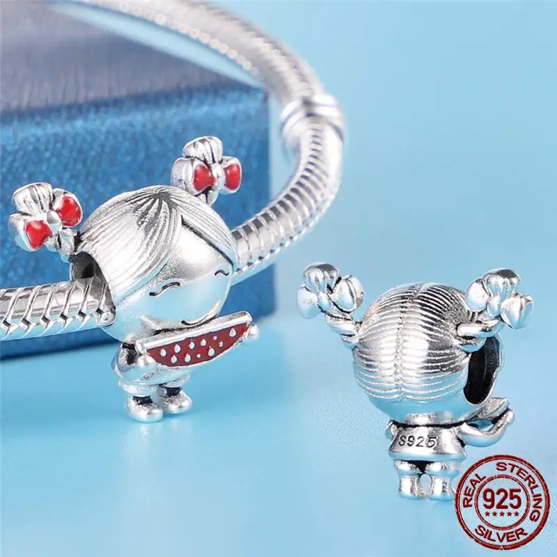 Im Angebot Charms Kleine Mädchen Jungen Anhänger Prinzessin Prinz Hund Katze Perlen Passend für Original-Armband Schmuck Kindergeschenk – Detail 18