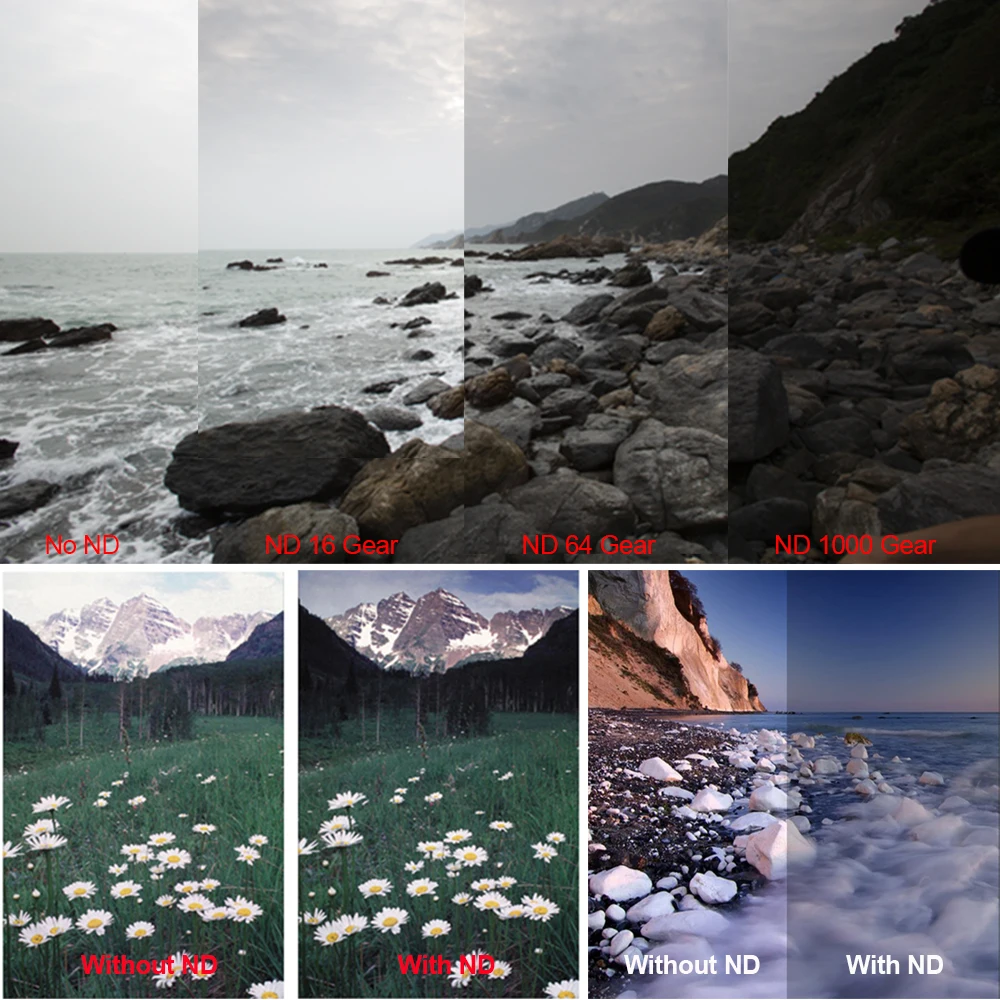 GiAi Nano Coating Variable ND Filter Premium Quality ND8 To ND2000 Neutral Density Camera Lens 86mm 82mm 77mm 72mm 67mm