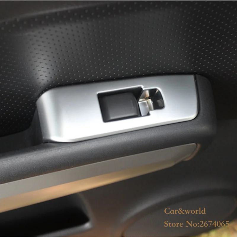 For Nissan X-Trail T31 2008 to 2013 Glass Switch Cover Trim Door Window Button Decoration Panel ABS chrome X trail Car-styling