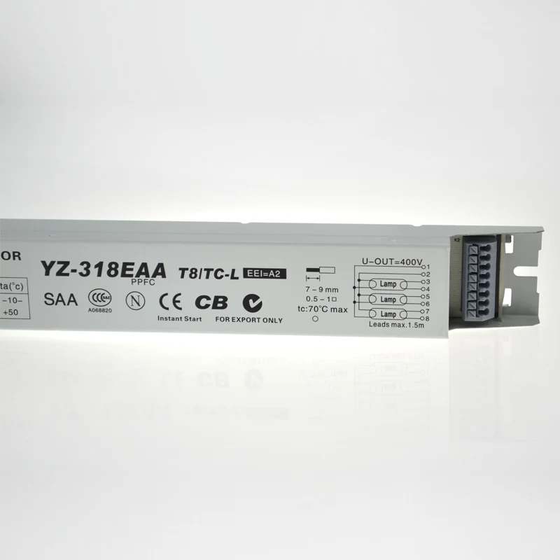 3AAA YZ-118EAA YZ-218EAA YZ-318EAA one for one T8 electronic ballast 18W/20W fluorescent tube rectifier