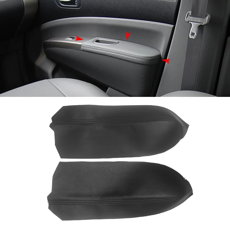 Soft Leather Armrest Cover For Toyota Prius 2004 2005 2006 2007 2008 2009 Interior Door Armrest Panel Skin Cover Sticker Trim