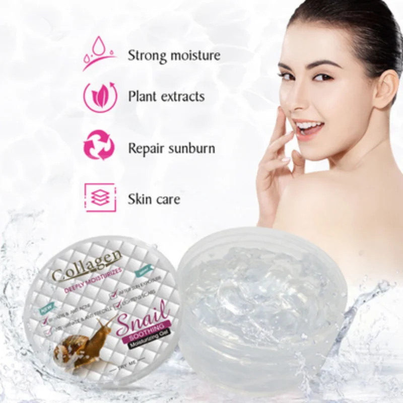 Face Cream Gel Moisturizing Locking Moisture Nourishing Repair Shrinking pores Anti-Aging Snail Essence Collagen Skin Care 300ml