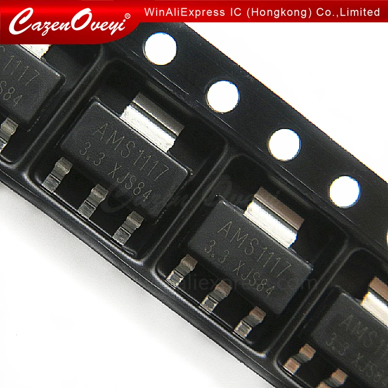 50pcs/lot AMS1117 AMS1117-3.3V AMS1117-ADJ AMS1117-1.8 AMS1117-1.2 AMS1117-5.0 AMS1117-2.5 AMS1117-3.3 AMS1117-5.0 AMS1117-1.5