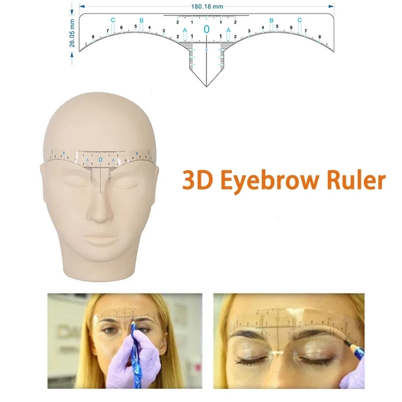 

Линейка для бровей 3D, набор инструментов для перманентного макияжа, 20 шт.