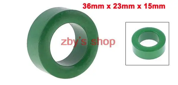 1Pc 36mm x 23mm x 15mm (37MMx22MMx15.5MM)Green Toroid Ferrite Ring Core for Inductors Chokes